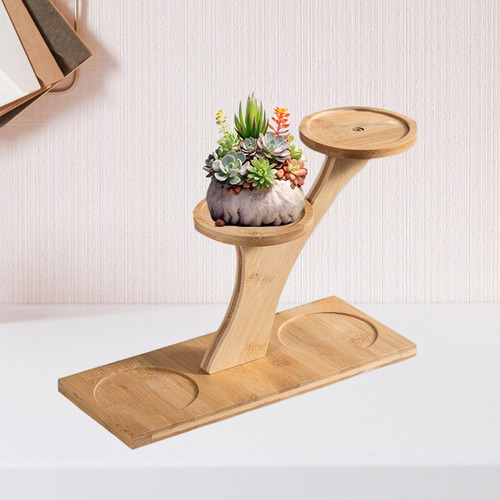 Soporte De Planta De Madera Soportador De Estilo B