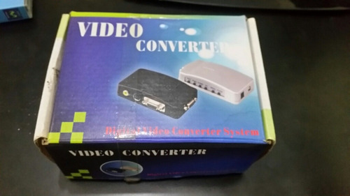 Convertidor Adaptador Vga A Rca Si Video Pc Laptop Tv