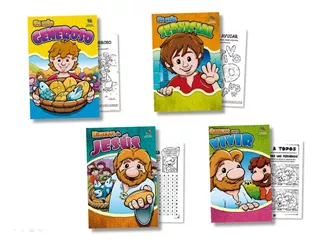 Serie Juego Y Aprendo - Pack 4 Libros Para Colorear Niños