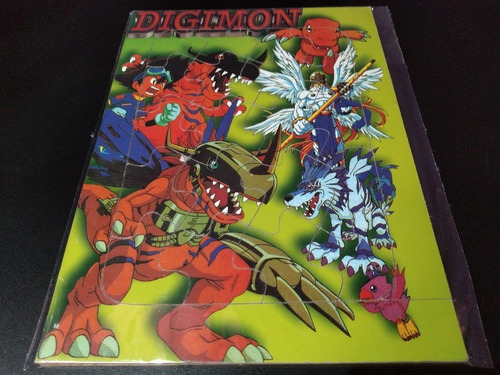 Rompecabezas Digimon * Madera * 23 X 32 Cms.