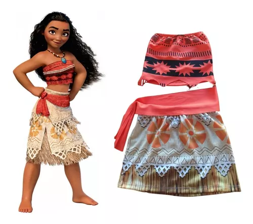 Fantasia Moana Clássica Infantil Disney