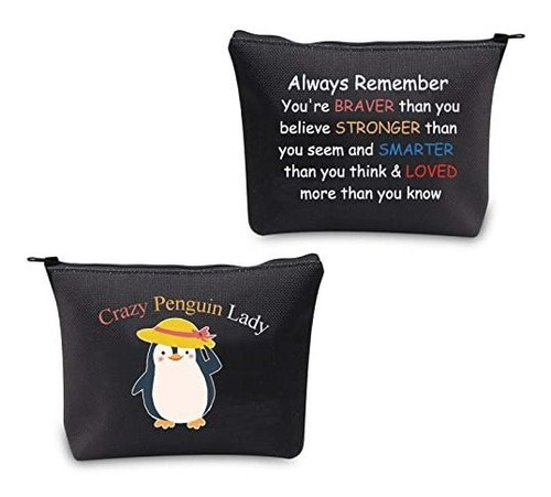 Bolsa De Maquillaje Cmnim Crazy Penguin Lady