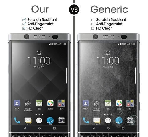 Imagen 7 de 9 de Vidrio Templado Blackberry Keyone 9h Plano