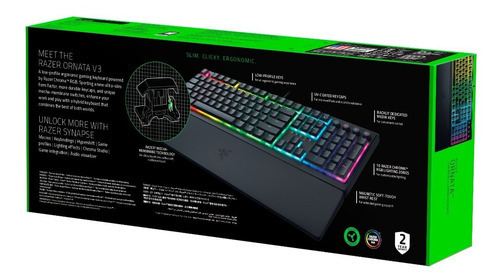 Razer Ornata V3 - Teclado Gamer Rgb Español Low Profile 10
