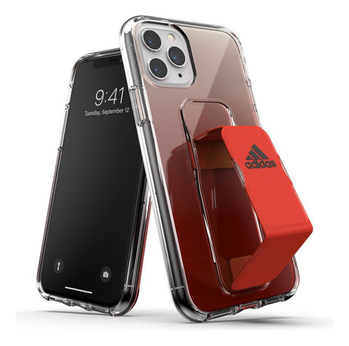 Protector adidas Para iPhone 11 Pro Grip Rojo Clear