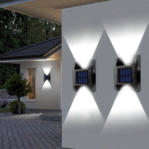 Lámpara C: lámpara solar de pared hacia arriba y hacia abajo, Illumi Dome Color Ob Structure Color B