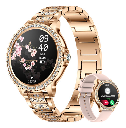 Smartwatch Reloj Inteligente Mujer Android Ios 1.32 Rosa