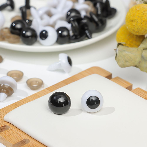Ojos De Plástico Para Hacer Muñecas, Manualidades, Blanco Y