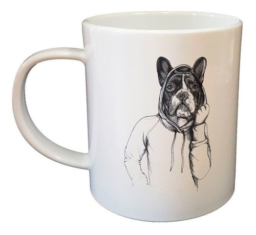 Taza De Plastico Bulldog Con Buzo