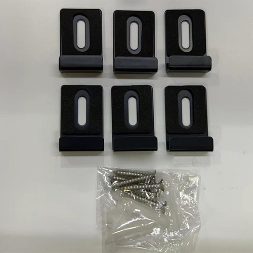 6x Clips De Espejo De Metal Con Tornillos Para Exhibiciones