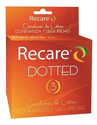 Preservativos Recare De Látex 3 Pack Dotted 9 Unidades