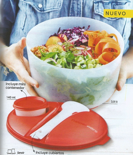 Ensaladera, Tupperware Jumbo Salad 3,9 Lt.