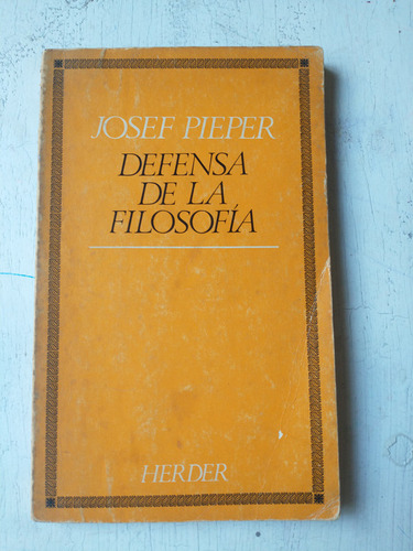 Defensa De La Filosofia Josef Pieper