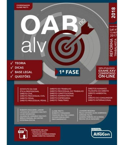 Oab Alvo  - Completo Para Passar Na 1ª Fase - Só Hoje