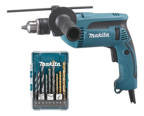 Furadeira De Impacto Makita 1/2 760w Hp1640 + Jg Brocas 110v