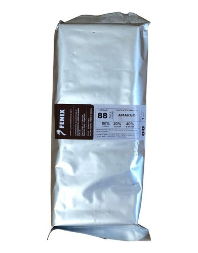 Chocolate Fenix Cobertura Amargo (n°88) 1 Kg