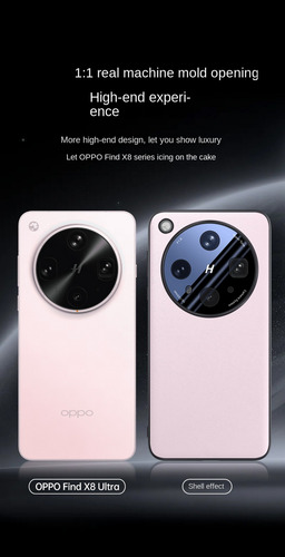 Funda Circular De Tpu, Piel Y Metal Con Protección De Cámara Para Oppo Find X8 Ultra X8s + Para Find X8 Pro X8, Funda Trasera Delgada Y Dura