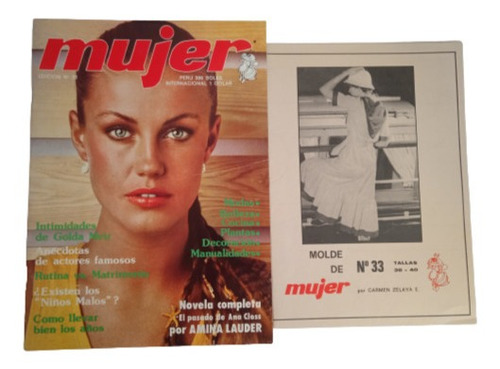 Revista Mujer Edición Número 33 Incluye Moldes Marzo 1979