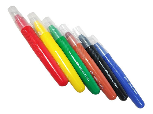 Crayones, Crayolas Faber Castell De Cera Giratorios X 6 