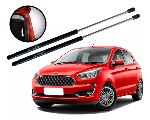 Kit X2 Amortiguadores Porton Baul Trasero Ford Ka 2017/