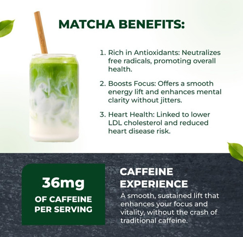 Té Verde Matcha En Polvo Premium, Auténtico Matcha Japonés