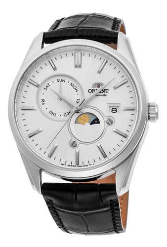 Relógio contemporâneo mecânico Orient RA-AK0310s10b Cor da pulseira de relógio eletrônico: preto, fundo, cor branca