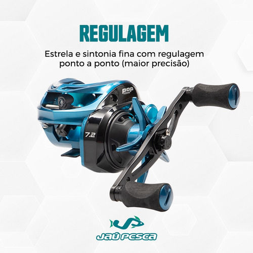 Kit De Carretilha Bg + Vara Tambaqui Pro 2,40mts 60lbs Linha