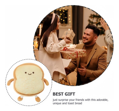Almohada De Peluche Con Diseño De Pan Tostado, 2 Piezas