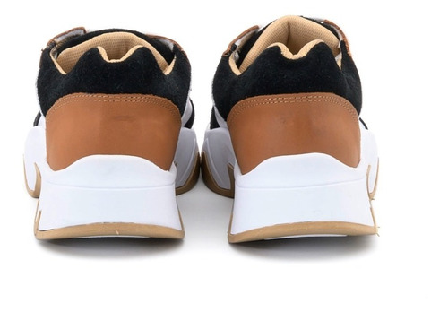 Imagen 4 de 6 de Zapatillas De Cuero Urbanas Base Plataforma Mujer