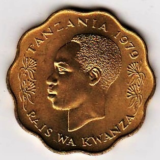 África Preciosa Moneda De Tanzania 1979 Valor 10 Senti Unc