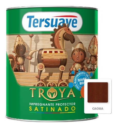 Tersuave Impregnante Protector Troya Satinado 1 Lts - Mix Color Caoba