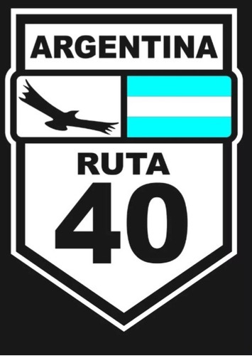 Calcomanía Ruta 40 20 Cm.