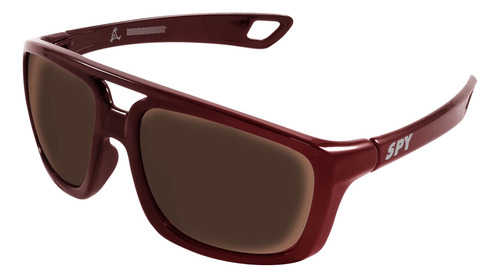 Óculos De Sol Spy 69 - Pepper Polarizado Armação Chocolate Brilho Lente Marrom Sem Espelho Polarizada