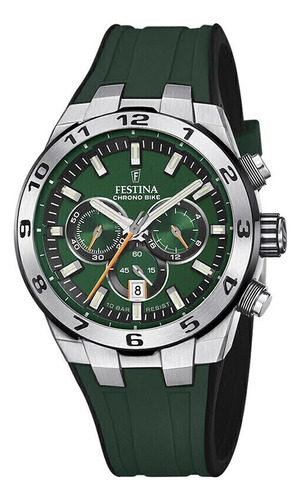 Reloj Festina Hombre Chrono Bike 2024 Verde F20671.2 Verde Plateado Verde
