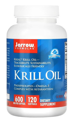 Jarrow Formulas Aceite De Krill 120softgels Krill Oil Omega3 Sabor Sin Sabor