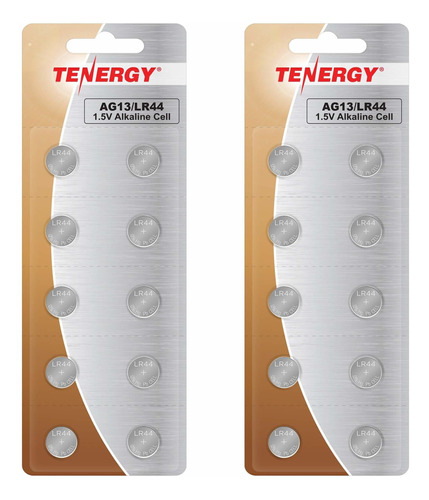 Tenergy Bateria Lr44 1.5 Voltio Celda Boton Equivalente Ag13