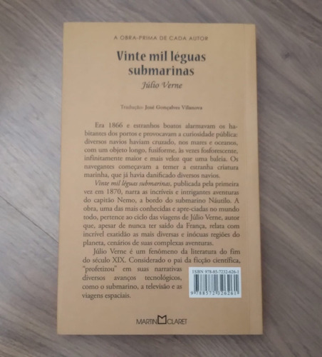 20 Mil Léguas Submarinas Livro (Usado)