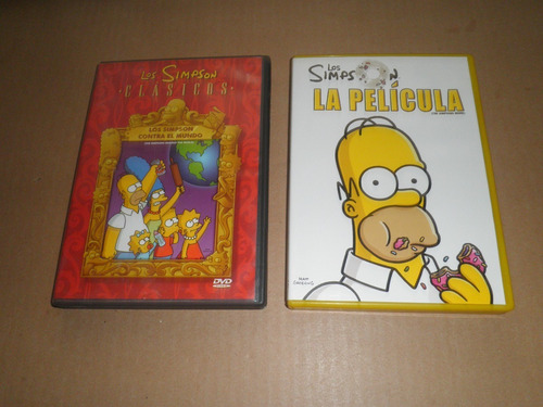 Los Simpson La Pelicula Y Los Simpson Contra El Mundo Dvd