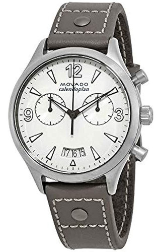 Movado Heritage Grey Lacquer Dial Chronograph Ladies Watch 3