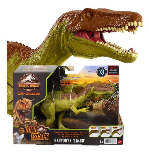 Dinossauro Baryonyx Limbo Dino Escape Jurassic World Mattel