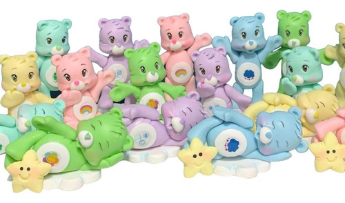 Kit 10 Apliques Lembrancinhas Ursinhos Carinhosos Em Biscuit