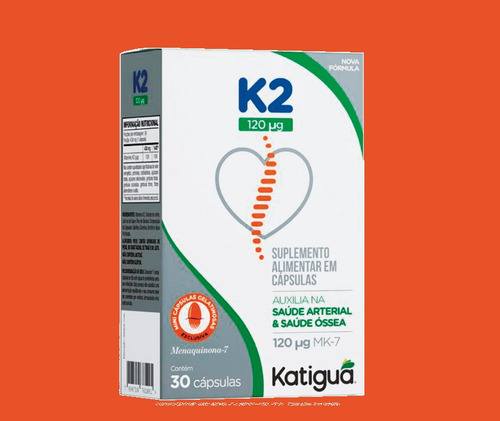 Kit 3 Vitaminas K2 120mg 100% Idr 30capsulas - Katigua Neutro