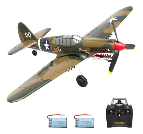 Volantexrc Avion De Control Remoto Rc 4-ch P40 Warhawk Rtf A