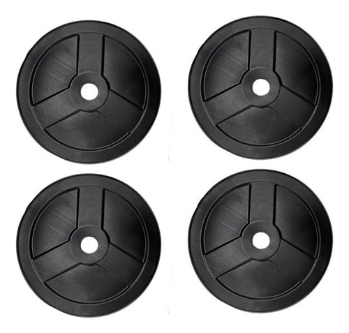 4 Discos 2,5 Kg Pesas Liso Pvc Gym Fitness 30mm Fitness Svg