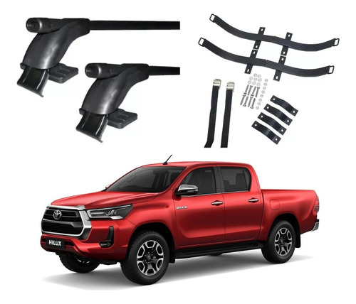 Porta Equipaje + Porta Kayak Para Hilux 05´ A 11' Kit2