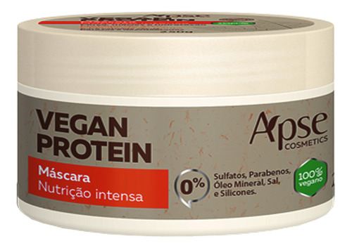 Mascara Vegan Protein Nutritiva Fortificadora 300g Apse