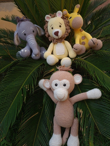 Bichinho Crochê Amigurumi Macaco Decoração Infantil