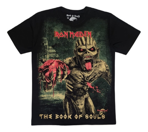 Playera Rock Iron Maiden The Book Of Souls Full Over