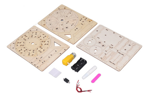 Kit De Construcción De Maquetas 3d De Noria, De Madera, Educ
