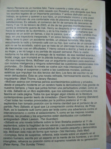 Imagen 6 de 6 de Ian Mcewan - Sábado - Anagrama (b)